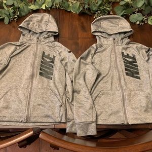 Twin Pack Nike Dri Fit Hoodies Gray Boys Medium